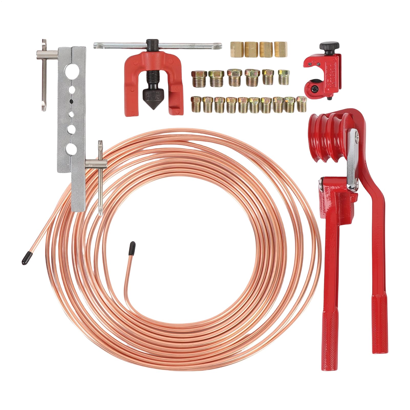 Rozszerzarka Do Rur 4,8 mm Wielofunkcyjne Narzędzie Gięcia, Cięcia, | Zestaw Obróbki Rur Metalowych Naprawa Samochodowa, Układ Hamulcowy, HVAC, Chłodnictwo, Ruroci