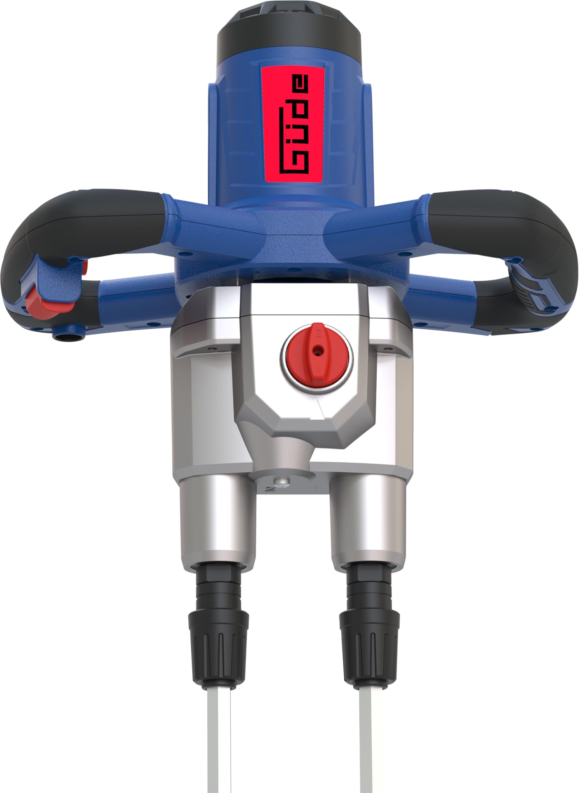 Güde Rührwerk GRW 1811.1 TWIN (1800 W, 2-Gang-Getriebe, 0-460 | 0-620 1/min max. Leerlaufdrehzahl, 100 l max. Mischvolumen, Mischzeitreduzierung bis zu 50%, Soft-Start-Funktion, Metallgetriebegehäuse)
