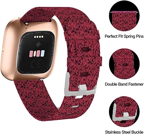 Miniatura 3 de Lamshaw Compatible con la correa de reloj inteligente ANDFZ, correa de repuesto de tela tejida de nailon, compatible con ANDFZ T42 1.72KASEEMI T42