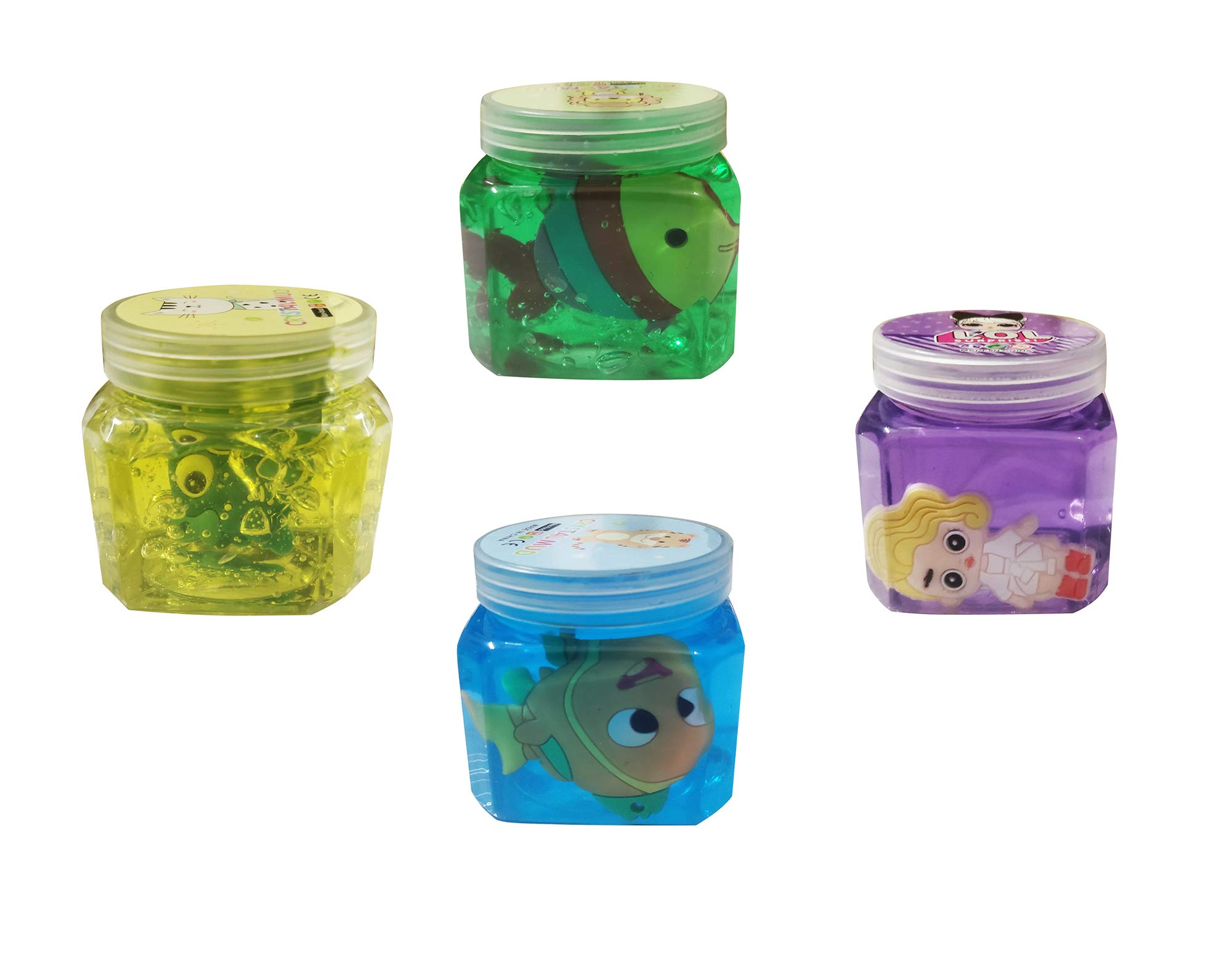 Fllik Set of 4 Slime for Kids | Stretchy Mud Slime Putty - Non Sticky Stress Relief Super Soft Non-Toxic Clear Soft Magic Clay Putty Mud Stress Relief Jelly Toy for Kids Slime Multi Color M8 (B0B1CCGZD6) Amazon Price History, Amazon Price Tracker