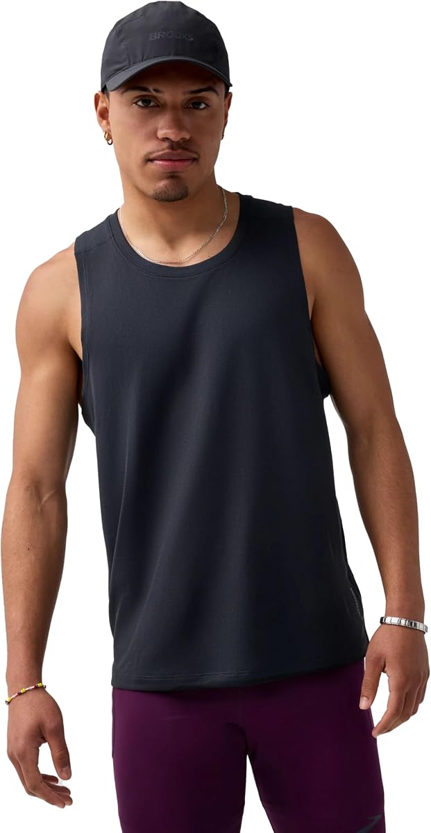 Brooks Men's Dash Singlet, UPF 40+ Sleeveless Running Top