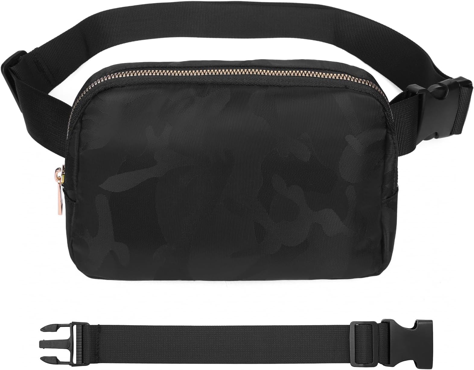 VOROLO Fanny Pack For Women And Men Crossbody Bag Belt Bag with Adjustable Strap Graduation Gifts Camo Black