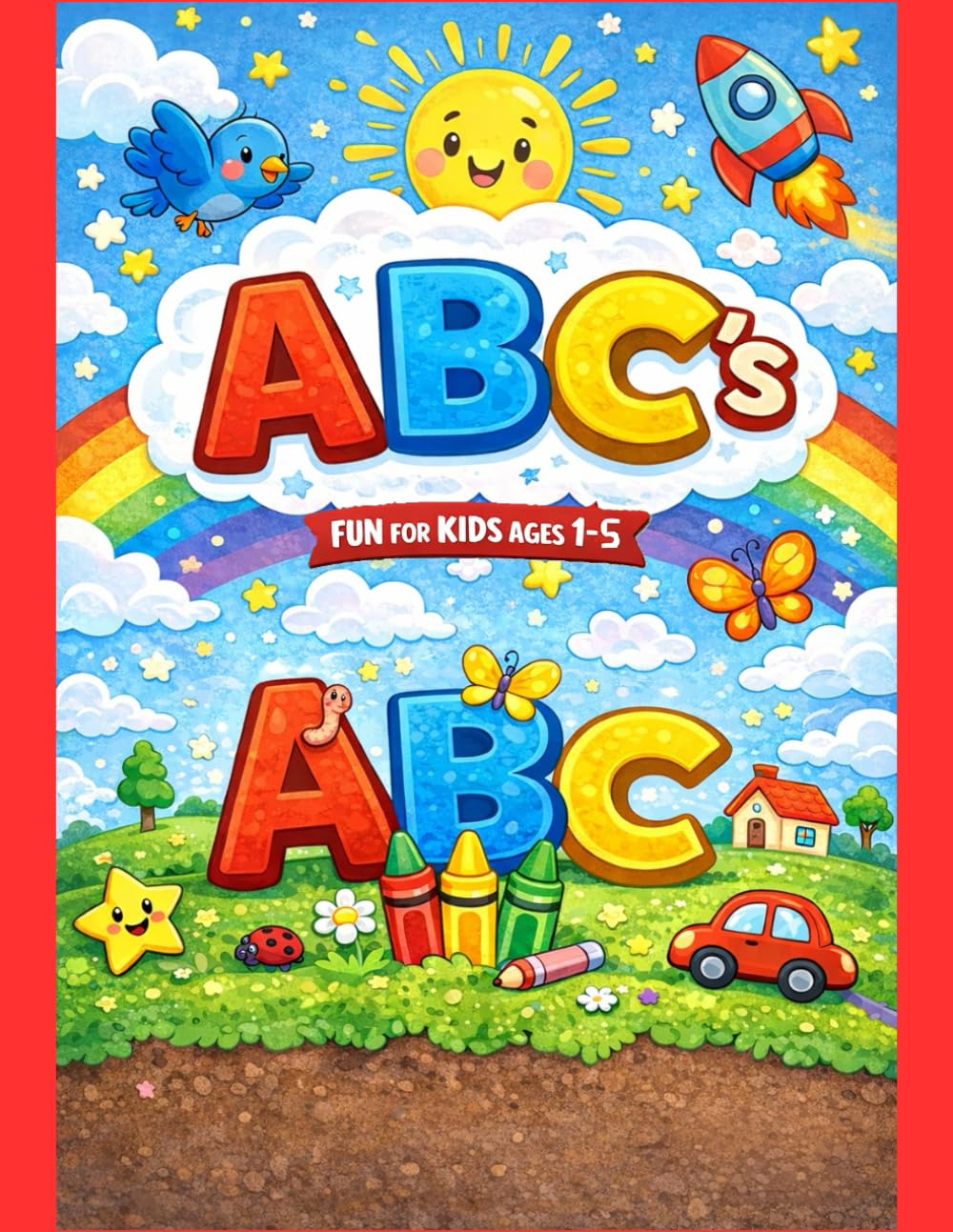 Alphabet Coloring Book for Children Ages 1 - 5 yr olds