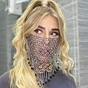 PATPAT® Tassel Masks Masquerade Masks for Women, Sparkly Crystal Metal Mesh Mask, Black Tassel Beads Chain Masks for Performance, Prom, Costume Party Festival Rave, Masquerade Party Halloween Gifts gallery image