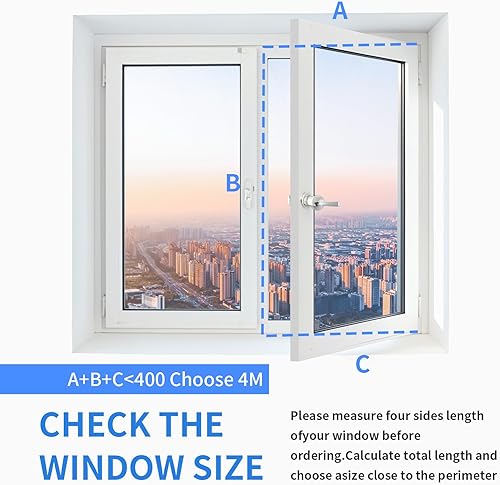 Miniatura 4 de FSEN Kit de sellado portátil para ventana de CA, barrera de ventana de alta resistencia con orificio ajustable, impermeable sin taladros y ajuste