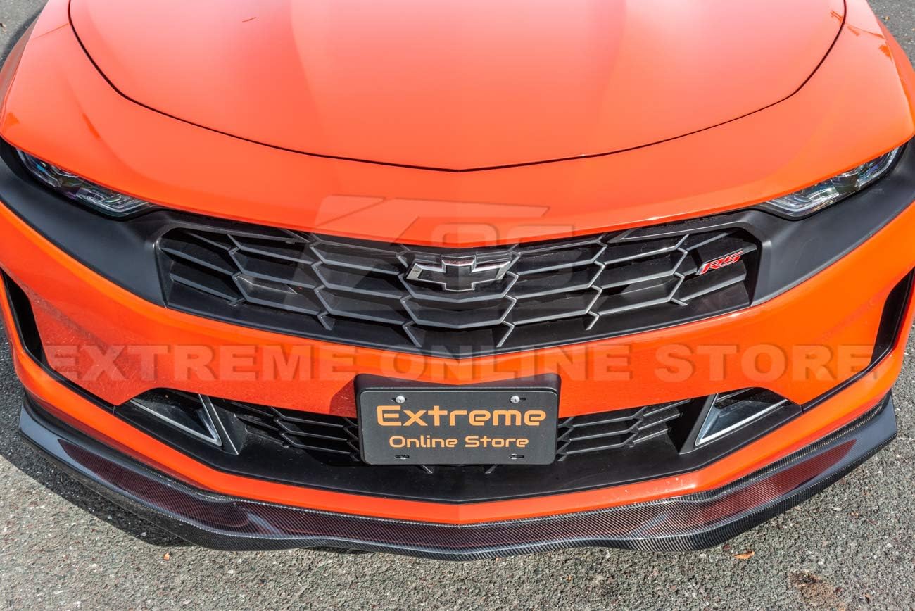 For 2019-Present Chevrolet Camaro LT LS RS SS | EOS T6 Style Front Bumper Lower Lip Splitter (Carbon Fiber)