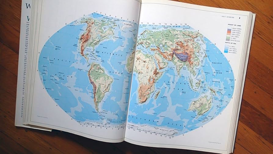 最新 世界大地図 ATLAS OF THE WORLD 最新世界大地圖 / [Latest World Map].: Geographicus Rare