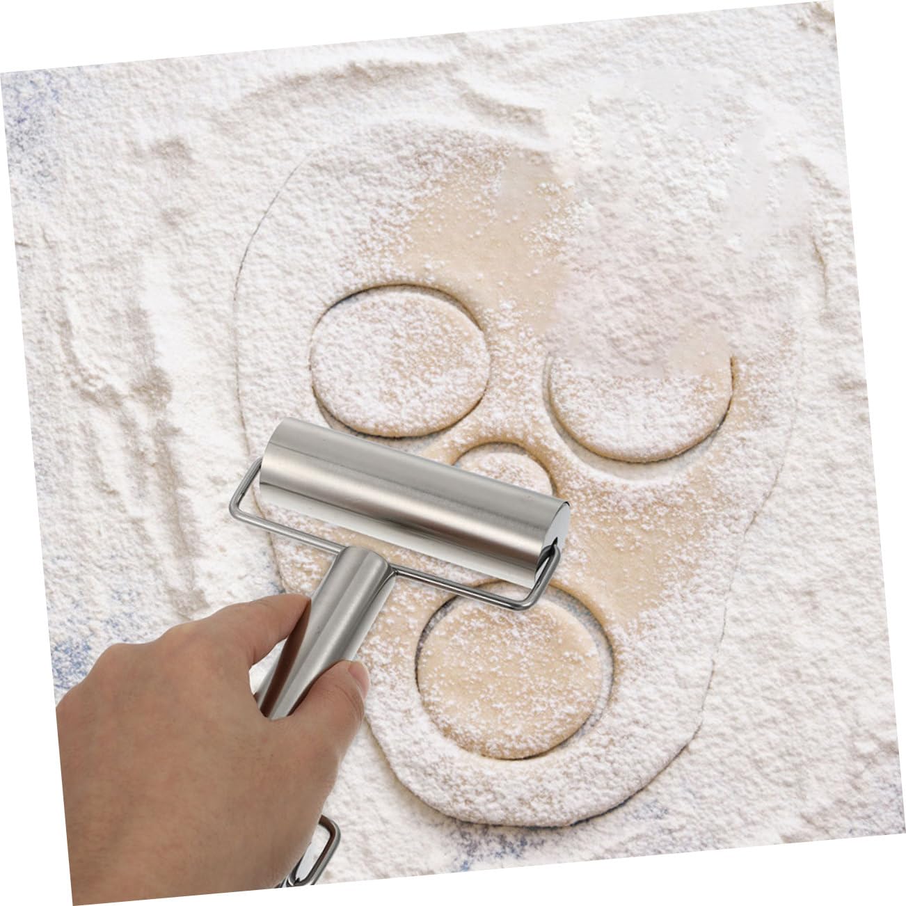 Équipement de boulangerie, rouleau à pâtisserie, ustensiles de cuisine antiadhésifs, 2 bâtons de pâtisserie en acier inoxydable, surface lisse, argent