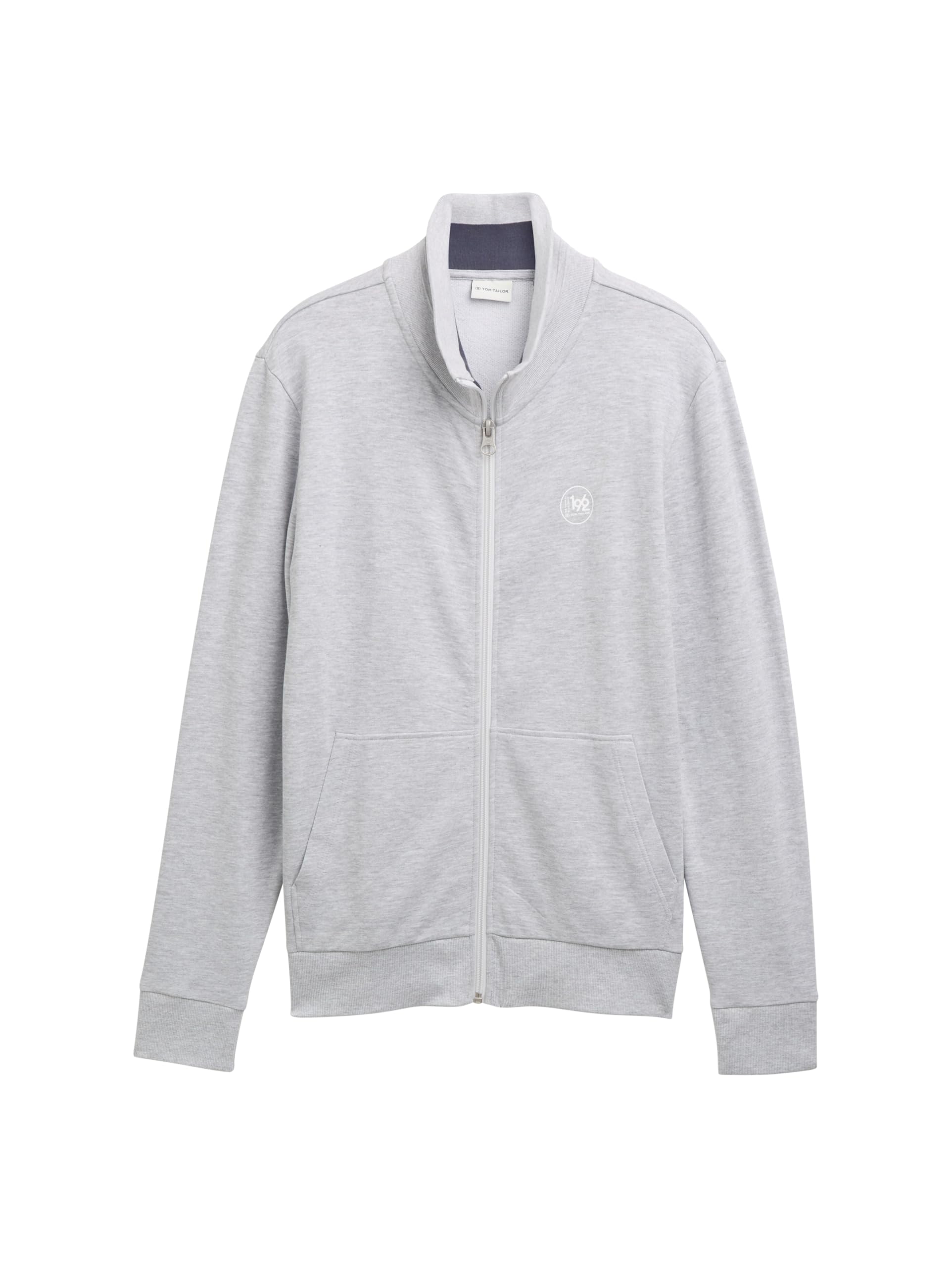 Tom Tailor Herren Sweatjacke mit Stehkragen