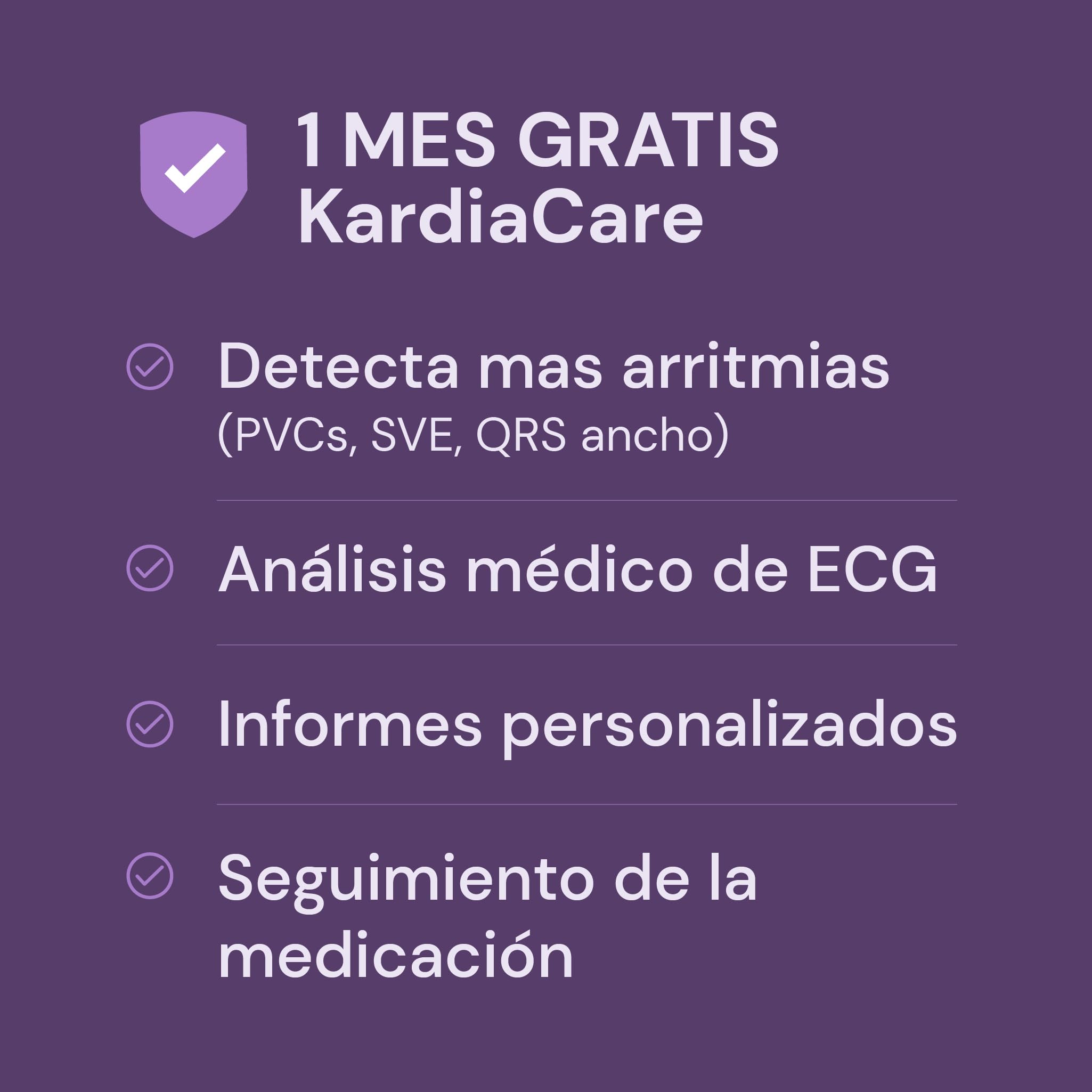 KardiaMobile Electrocardiografo Personal de 1 derivación - Registre ECG en casa - Detecta fibrilación Auricular - Resultados en 30 Segundos - Funciona con la mayoría de los Smartphones