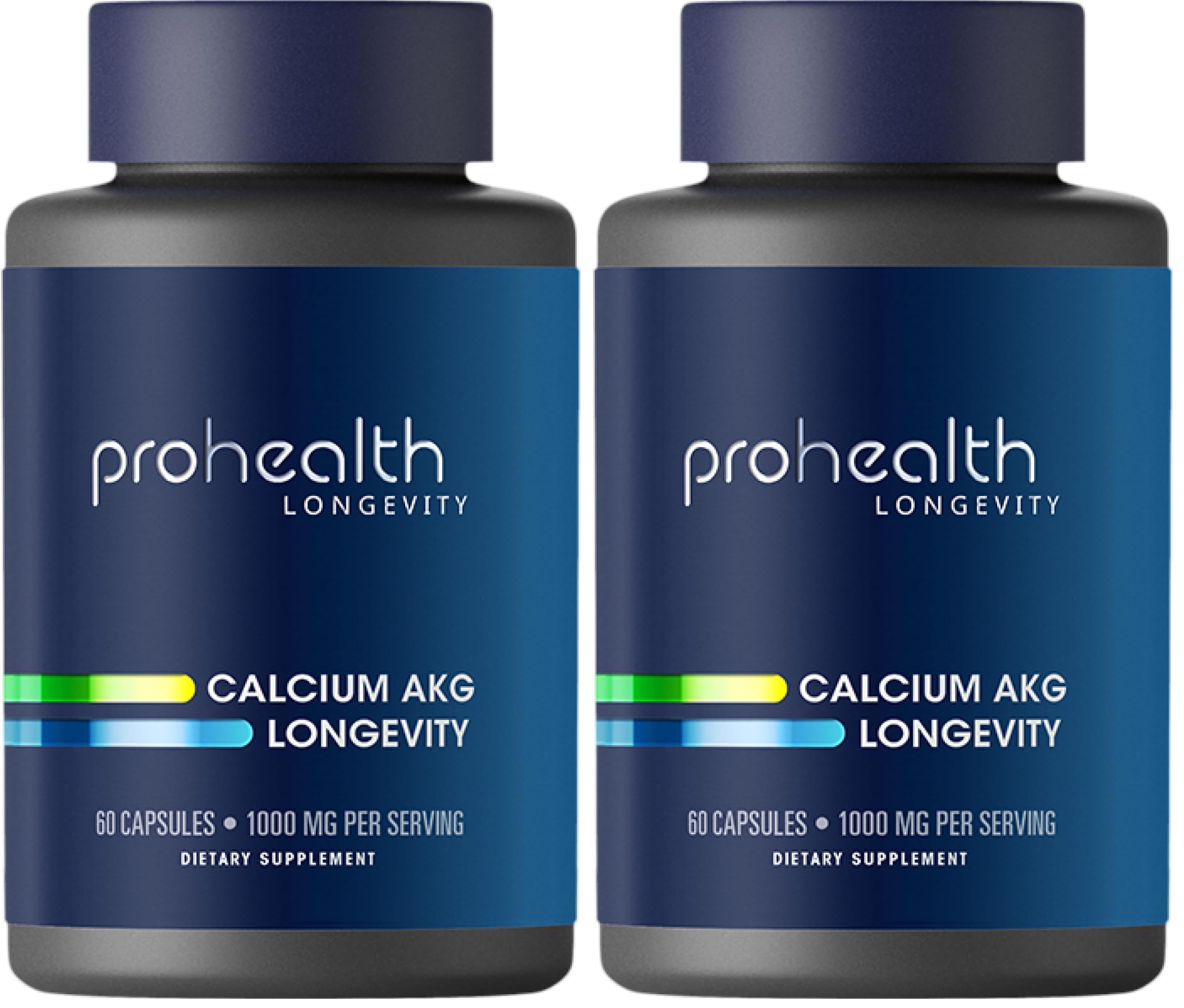 ProHealth, Ca AKG Supplement (Alpha Ketoglutarate) (1,000 mg per 2 Capsule Serving, 60 Capsules). Supports Metabolic Function and Healthy Aging Processes. (Pack of 2) 60 Count (Pack of 2)