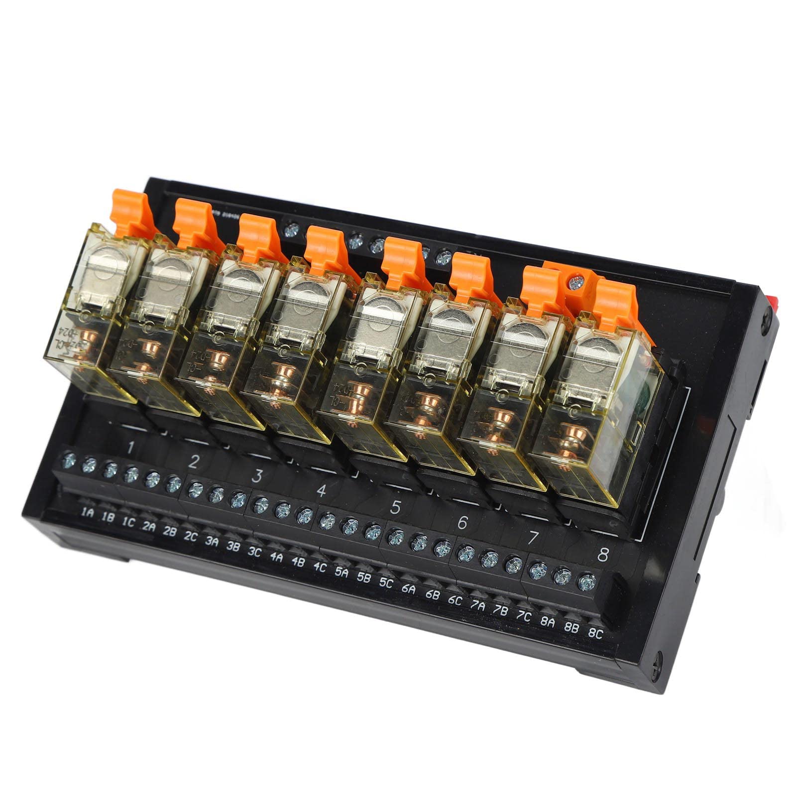 Módulo de relé de 8 canales, placa de control PLC AC250V 1NO 1NC