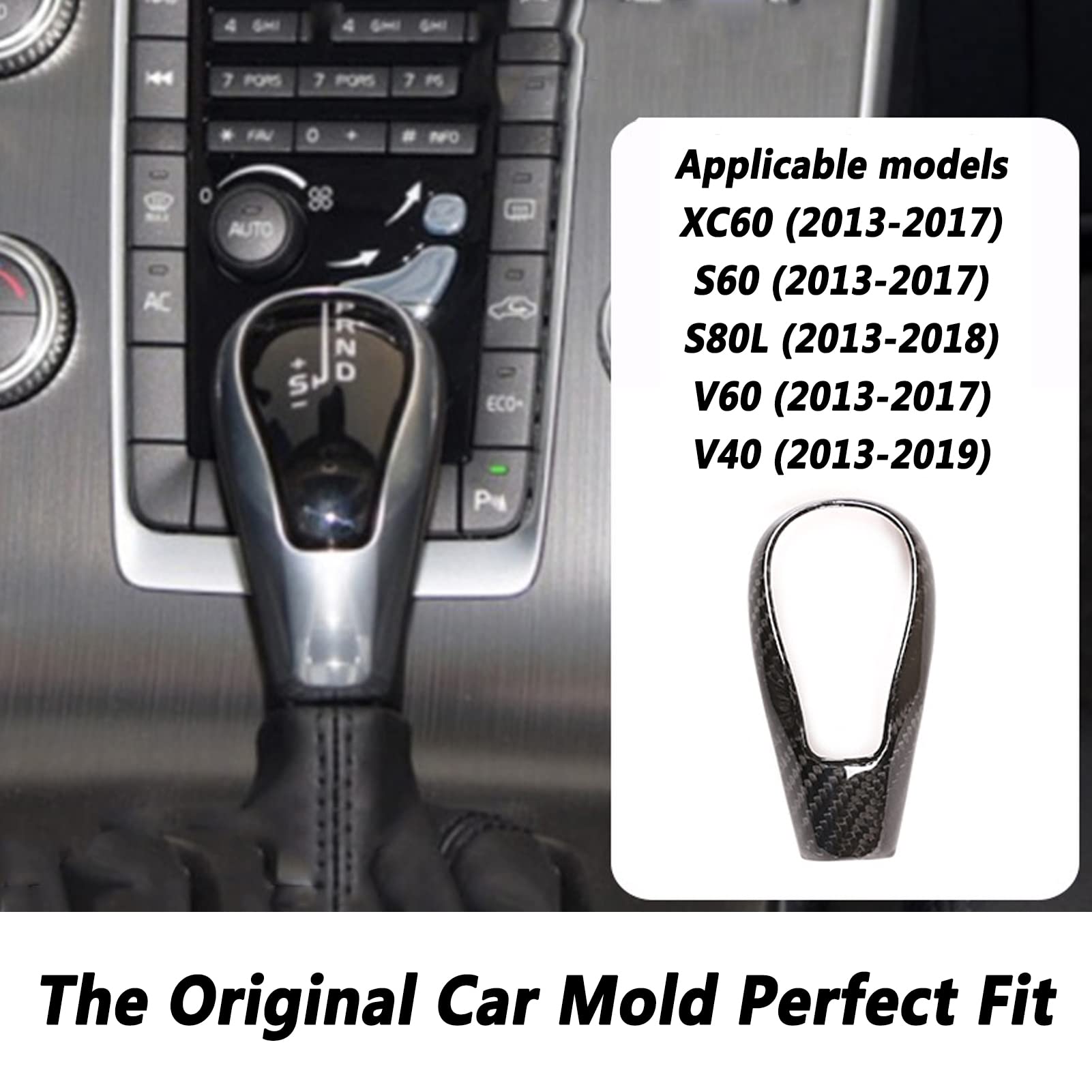 Cuffia Leva Cambio Myshopx SA138 - Pelle Nera Per Volvo - Foto 4