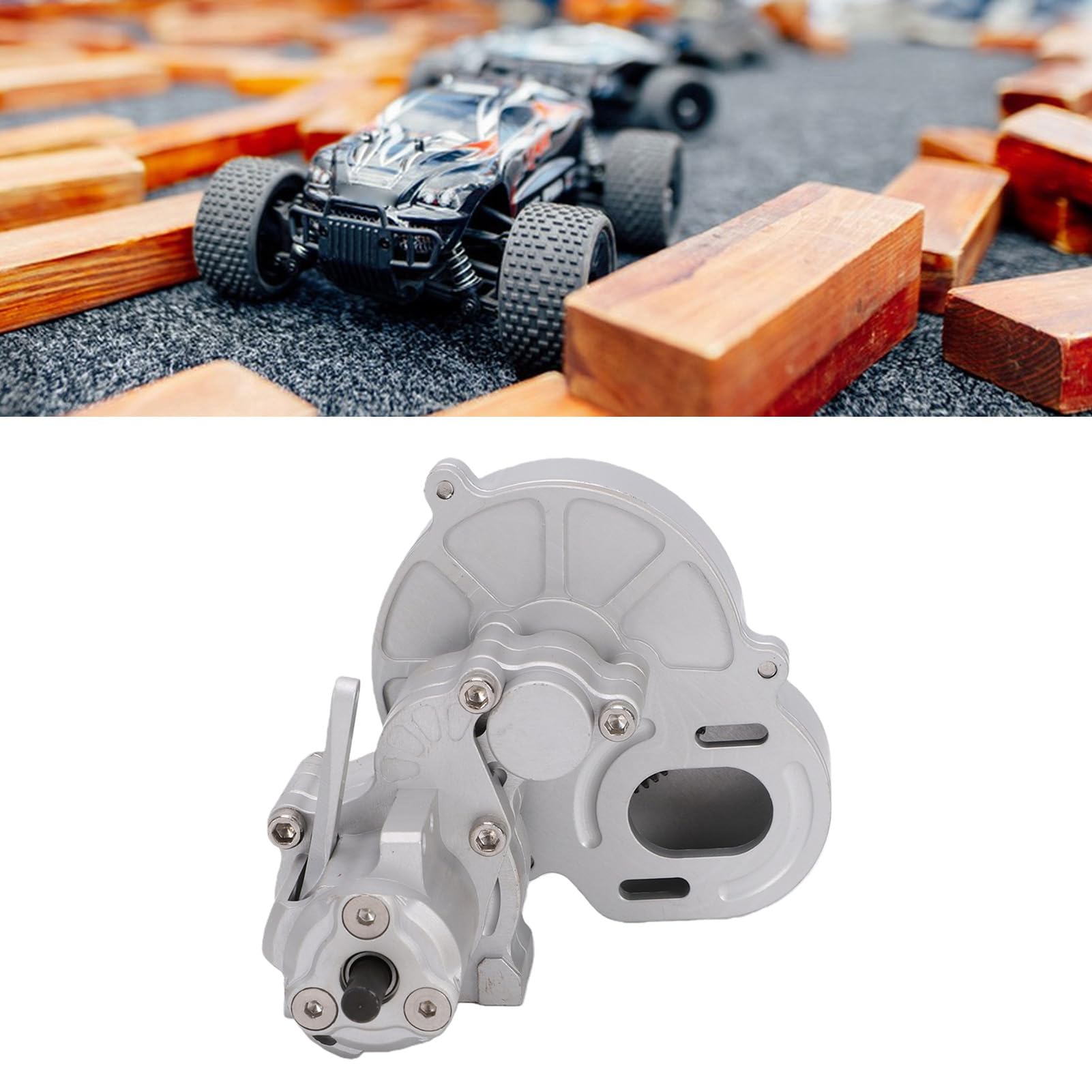 Fockety Caja de Cambios RC Crawler con Engranaje de Excavación para Axial