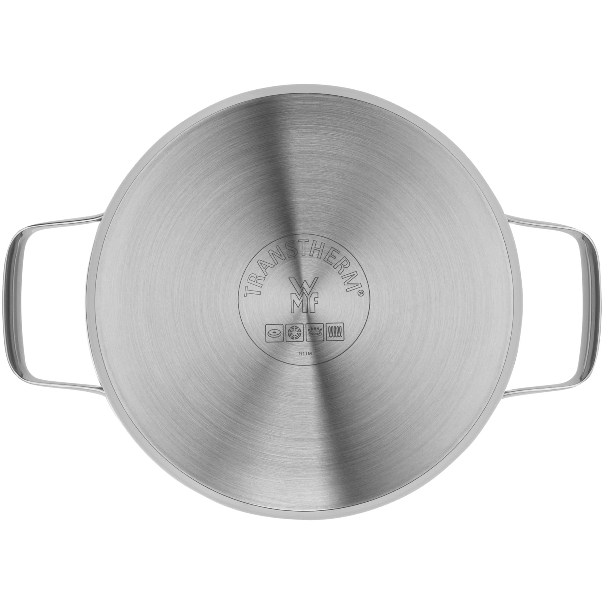 WMF Belmonte Kochtopf groß 20cm, Glasdeckel, Fleischtopf Induktion 3,3l, Cromargan Edelstahl poliert, unbeschichtet