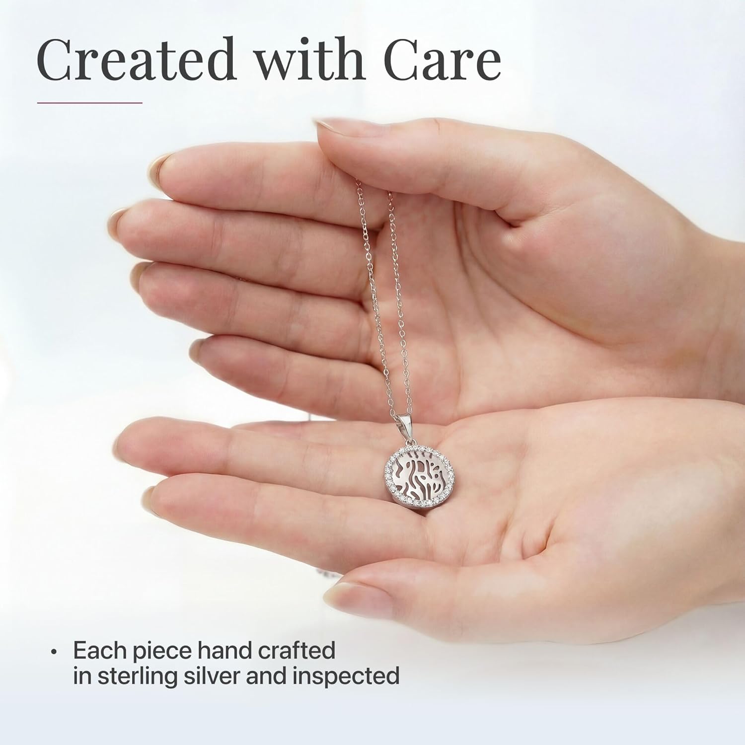 Shema Israel Necklace in 925 Sterling Silver for Women and Girls - Image 5