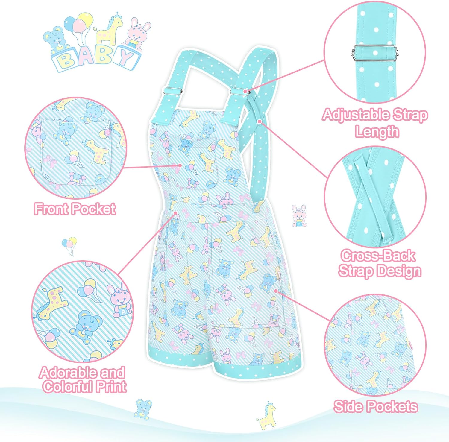 Littleforbig Short Overalls Shortalls - Baby Parade Overalls