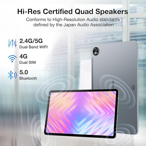 Miniatura 6 de DOOGEE T20 Ultra Tablet 12 pulgadas, 32GB+256GB ROM2TB TF, 10800mAh, Helio G99 Octa-Core Android 13 Tablet, 2.4K Android Tablet, Cámara de 16MP, 4