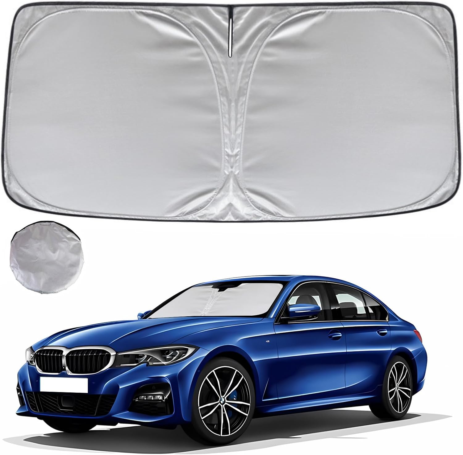 KAYZT Dual-Layer Foldable Sunshade for BMW G20 3 Series 2019-2026