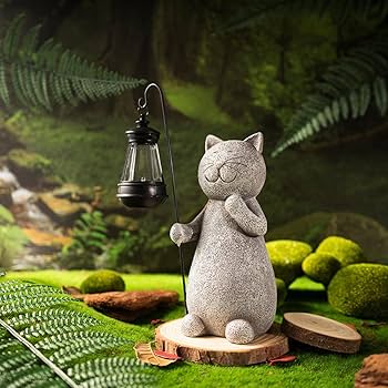 シルエットキャットランタン 芝生ランプ ソーラー アウトドア防水ランプ 庭 置物 71FyscRK7-L._UF350,350_QL80_.jpg