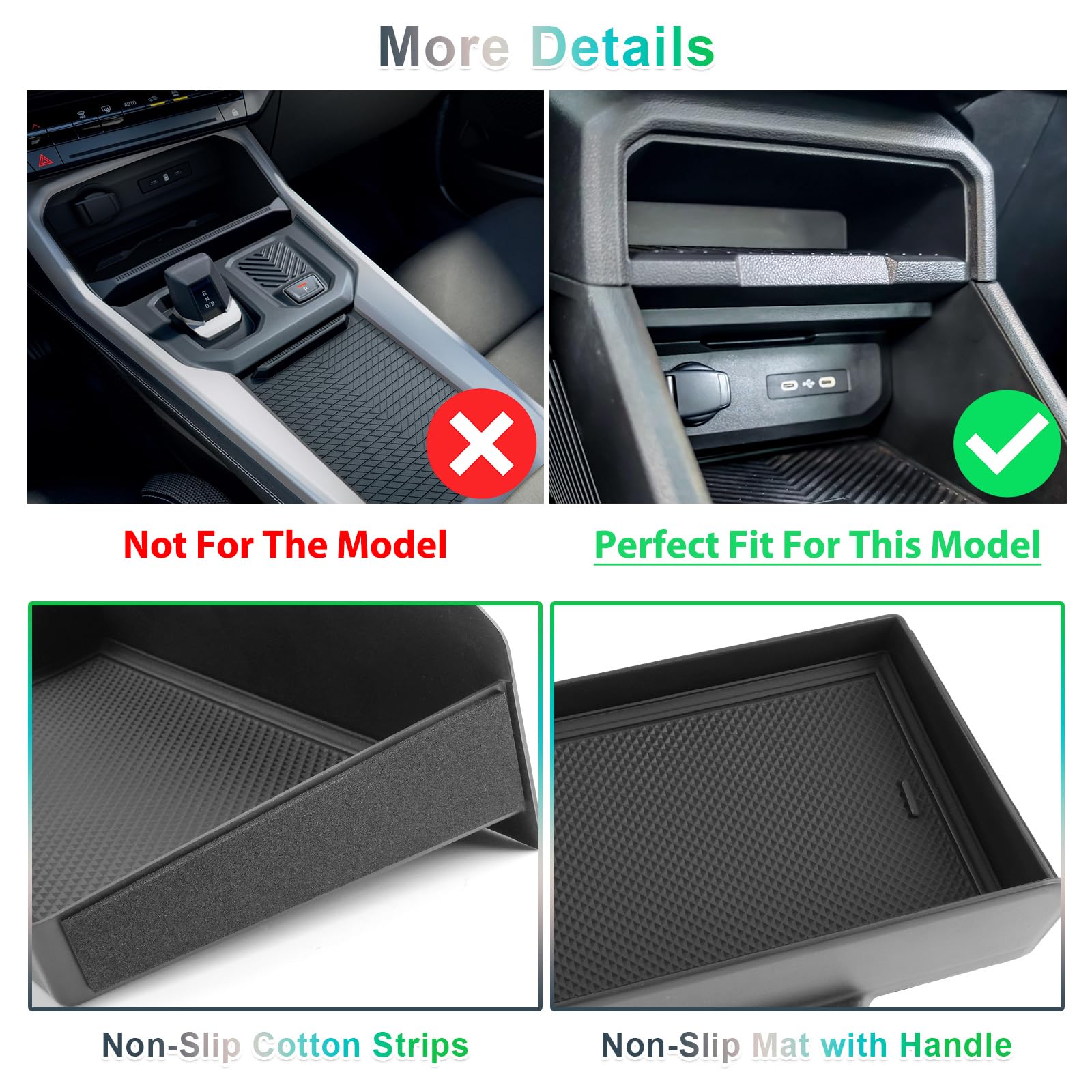 GAFAT Dacia Duster 3 2025 2026 2024/ Dacia Bigster Hybrid 155 Tiroir pour Console Centrale, Duster III Organiseur Boîte de Rangement Caché pour les Objets Personnels, Accessoires Dacia Duster 3 2025