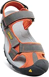 Sandálias masculinas impermeáveis para caminhada, bico fechado, sandálias esportivas esportivas de verão, sandálias de praia para atividades ao ar livre