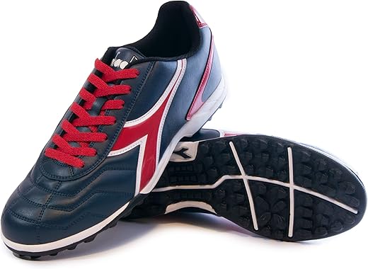 Diadora Women's Capitano TF Turf Soccer Shoes (5 Wide, Columbia Blue/Black)