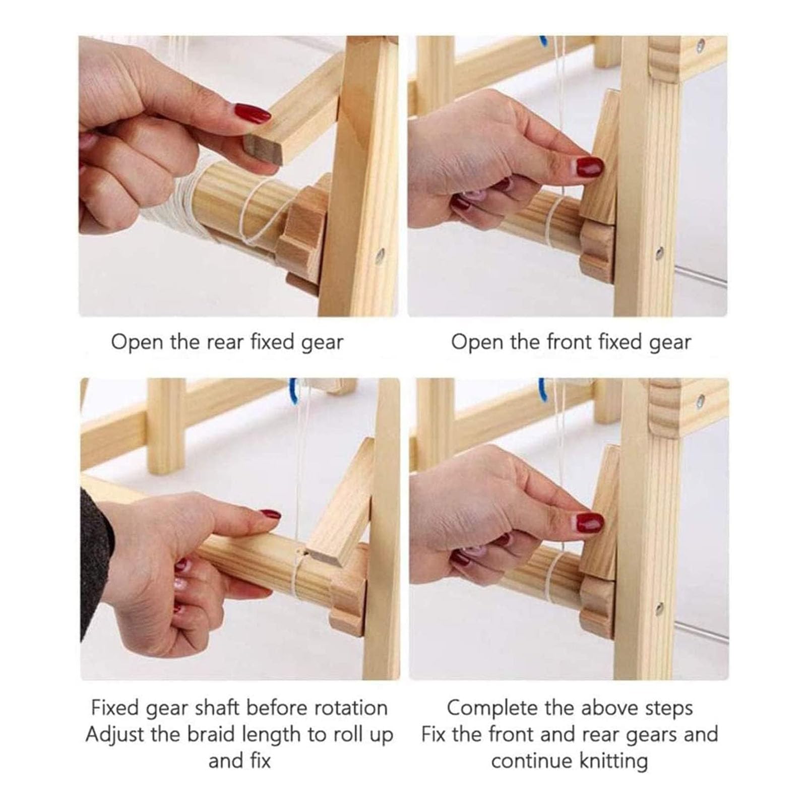 Telaio a Maglia a Mano Fai-da-Te, Set di Telai in Legno, Tessitura Multipla in Legno Giocattoli Intellettuali per Adulti per Adulti Dilettanti