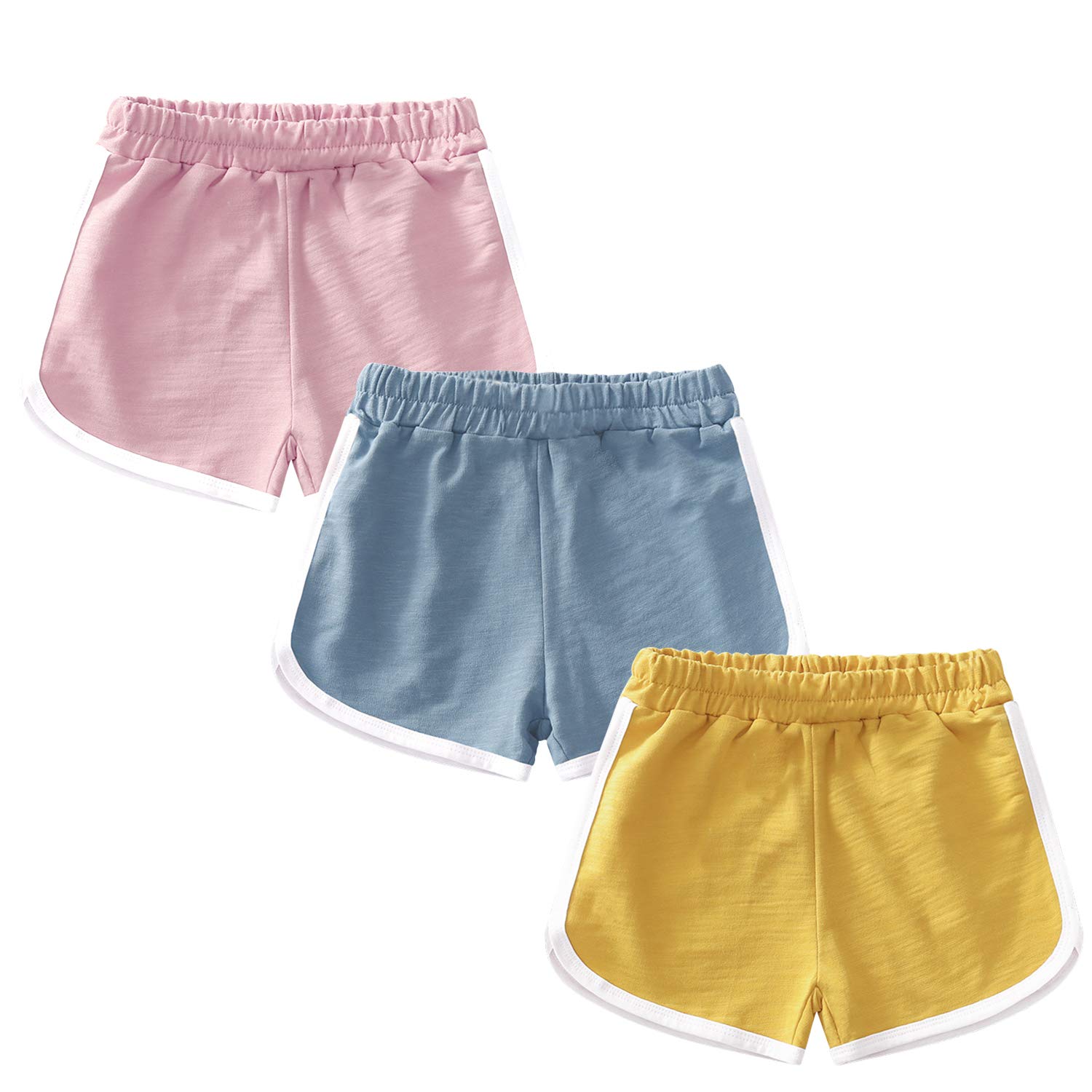 Chic-Chic Short Bébé Fille Shorty Pantalon Court Taille Haute Casual Mignon Chic Mode Printemps Eté