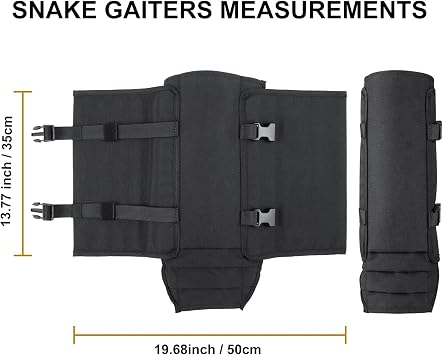 UIIHUNT Snake Gaiters, Waterproof Snake Chaps Snake Gaiters for Men and Women, Adjustable Snake Bite Protection Snake Guards