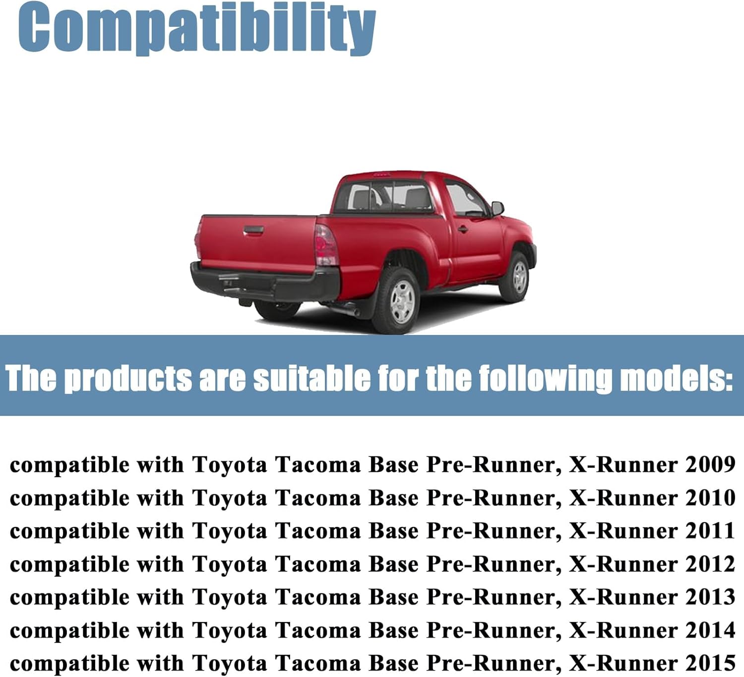 Gray Front Driver or Passenger Side Bottom Replacement Cloth Seat Cover Compatible with Toyota Tacoma Base Pre-Runner X-Runner 2009 2010 2011 2012 2013 2014 2015