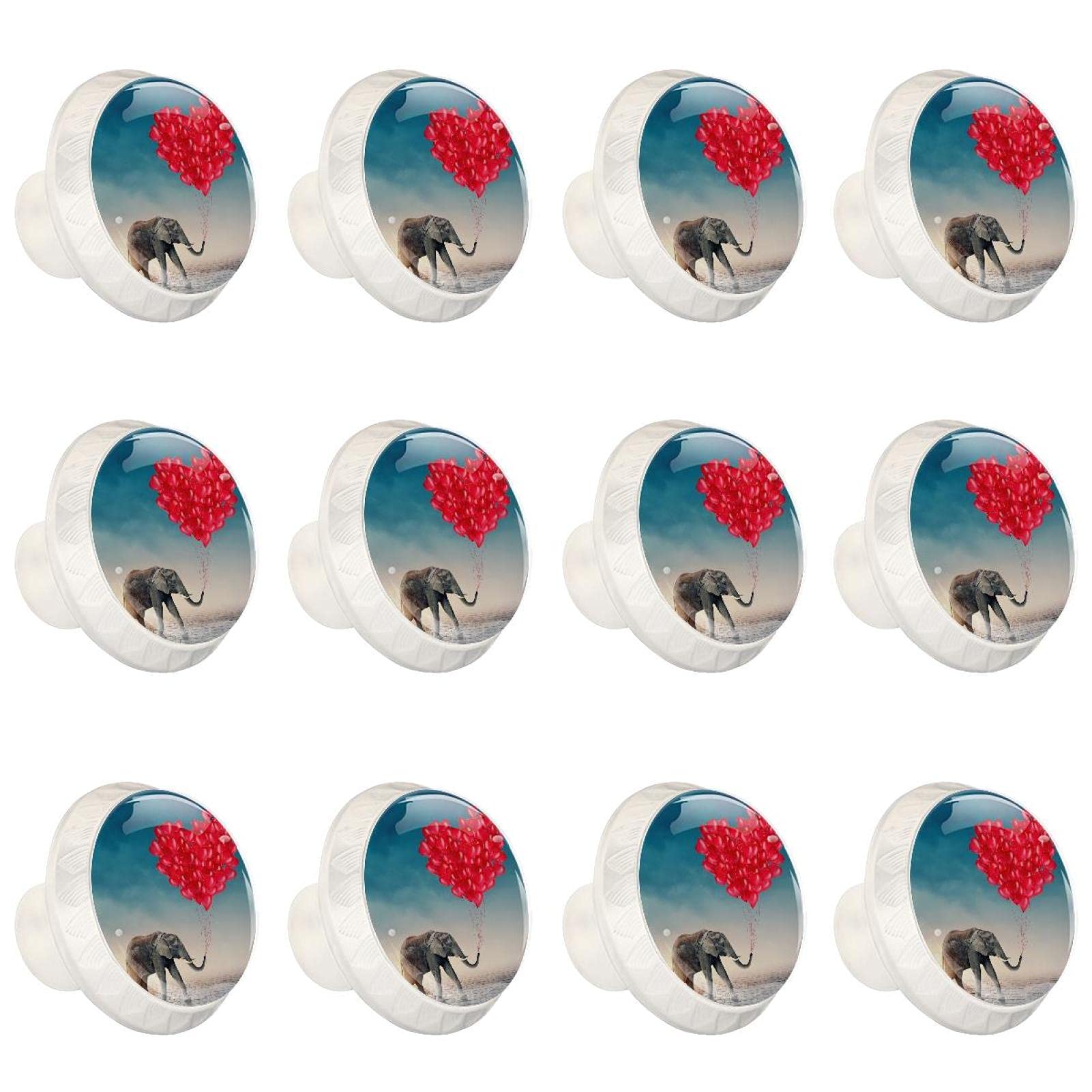 Poignée boutons d'armoires cuisine commode tiroirs placard ronds 12 pièces