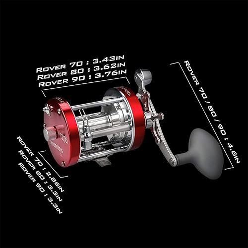 Miniatura 8 de KastKing Rover Round Baitcasting Fishing Reel, Perfect Conventional Reel for Catfish, Salmon/Steelhead, Striper Bass and Inshore Saltwater Fishing