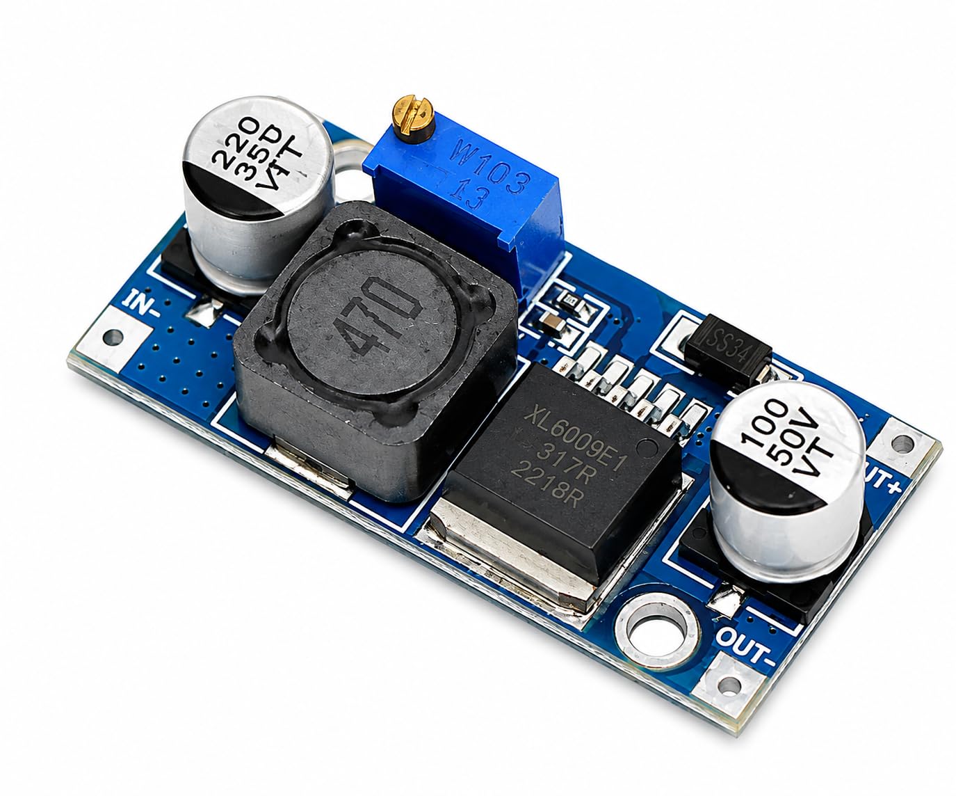 XL6009E1 4A DC-DC Step Up Boost Converter Module | Adjustable Voltage Regulator, DC 5-32V to 5-35V High Efficiency Power Supply for DIY Projects-image-24