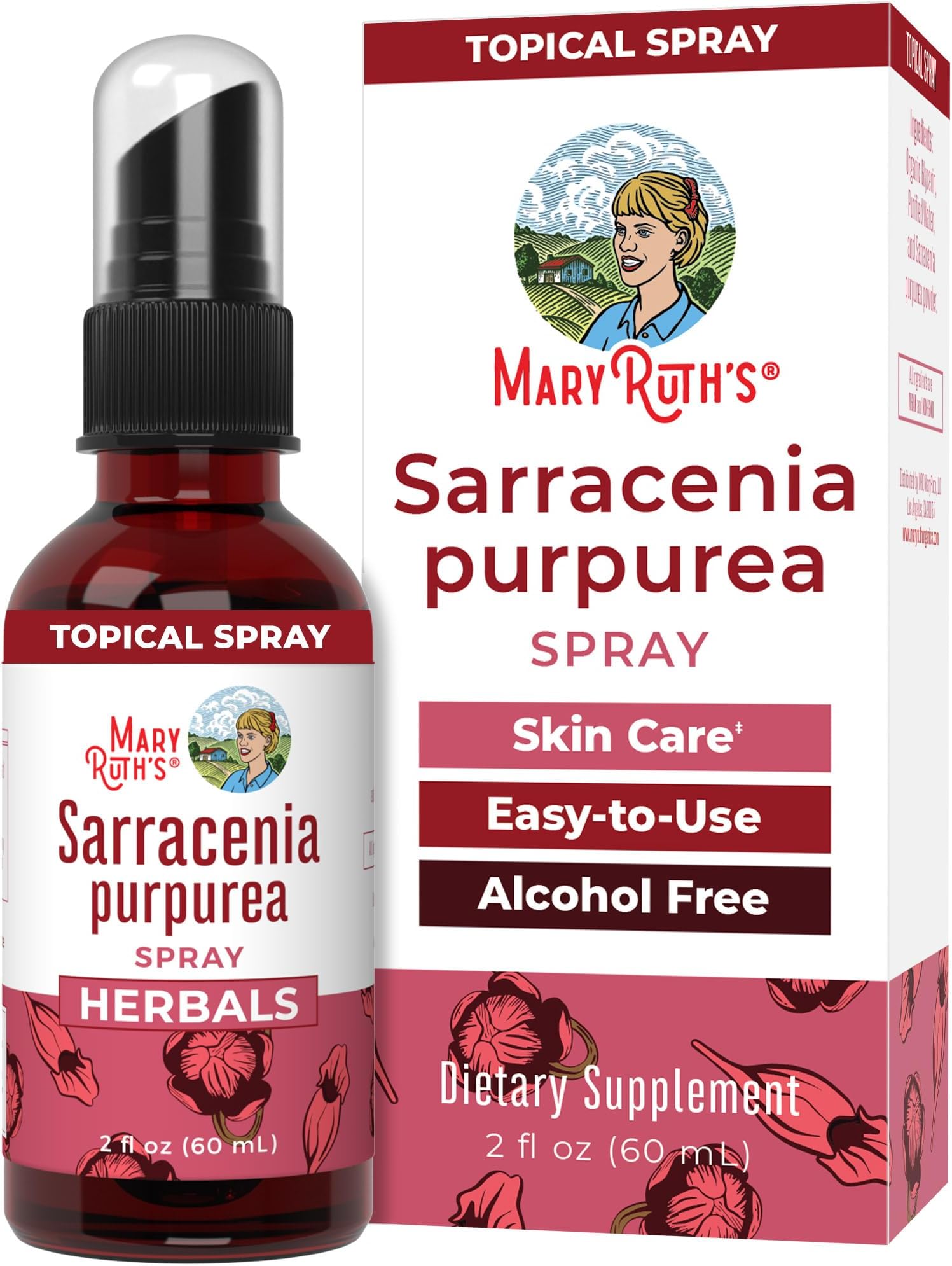 MaryRuth Organics Sarracenia Purpurea Liquid | Sarracenia Purpurea Topical Herbal Liquid | Purple Pitcher Plant | Vegan | Non-GMO | Gluten Free | 2 Fl Oz