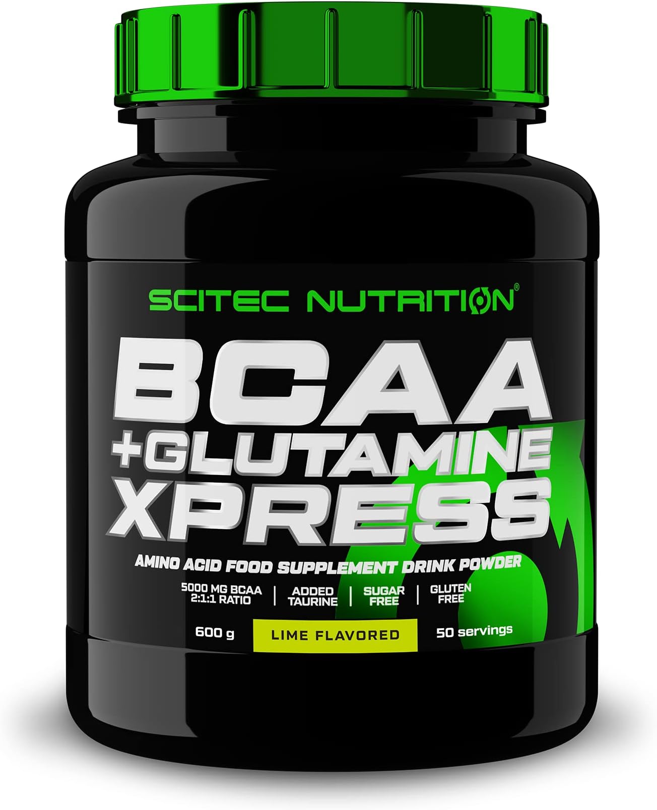 Scitec Nutrition BCAA+Glutamine Xpress | Pre-workout Drink Powder | Boost Your Energy Antioxidant With Amino Acid Food Supplement | Lime Flavor | 50 Serving 600 gm
