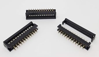 25-Pack IDC 2X12 24 Pins 2.54mm Pitch Male Transition Dual Row Plugs for Flat Ribbon Cable, 25-PK FD 24P