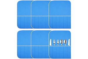 Cloth Storage Organizer: Premium Silver Protector Bags with Blue Holder for Optimal Silverware Storage