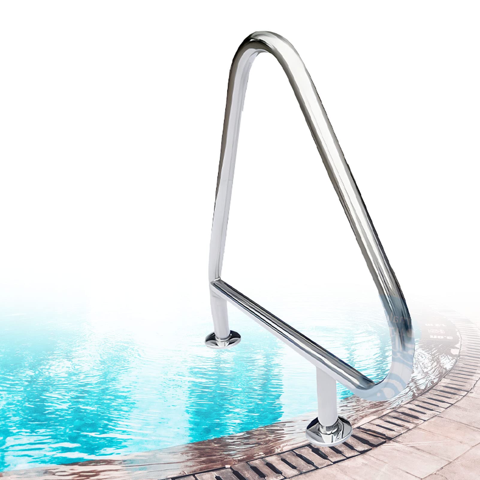 Rampe de piscine antidérapante pour escalier de piscine creusée et kit main courante de sécurité