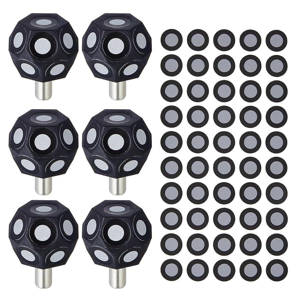 Littimoon 3D Scanner Markers Scanning -Scanner Turntable 6 Pcs 100 Point Multi-Angle Marker Set Dot Stickers 6mm Dot