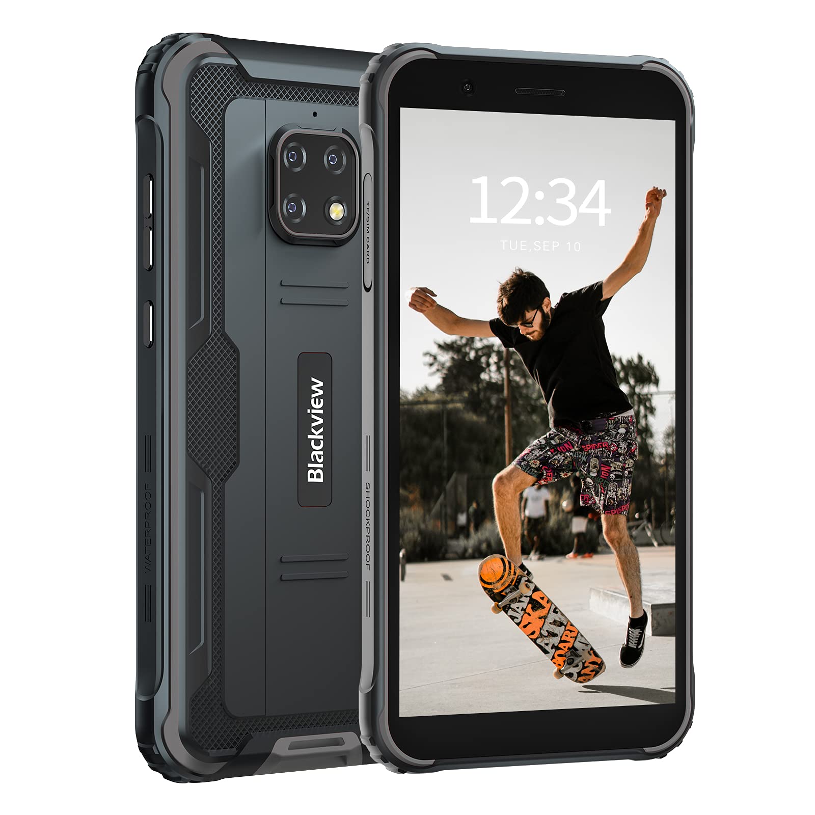 Rugged Cell Phones Unlocked Android, Blackview BV4900Pro GSM Unlocked Cell Phones, 4GB+64GB Octa-cor