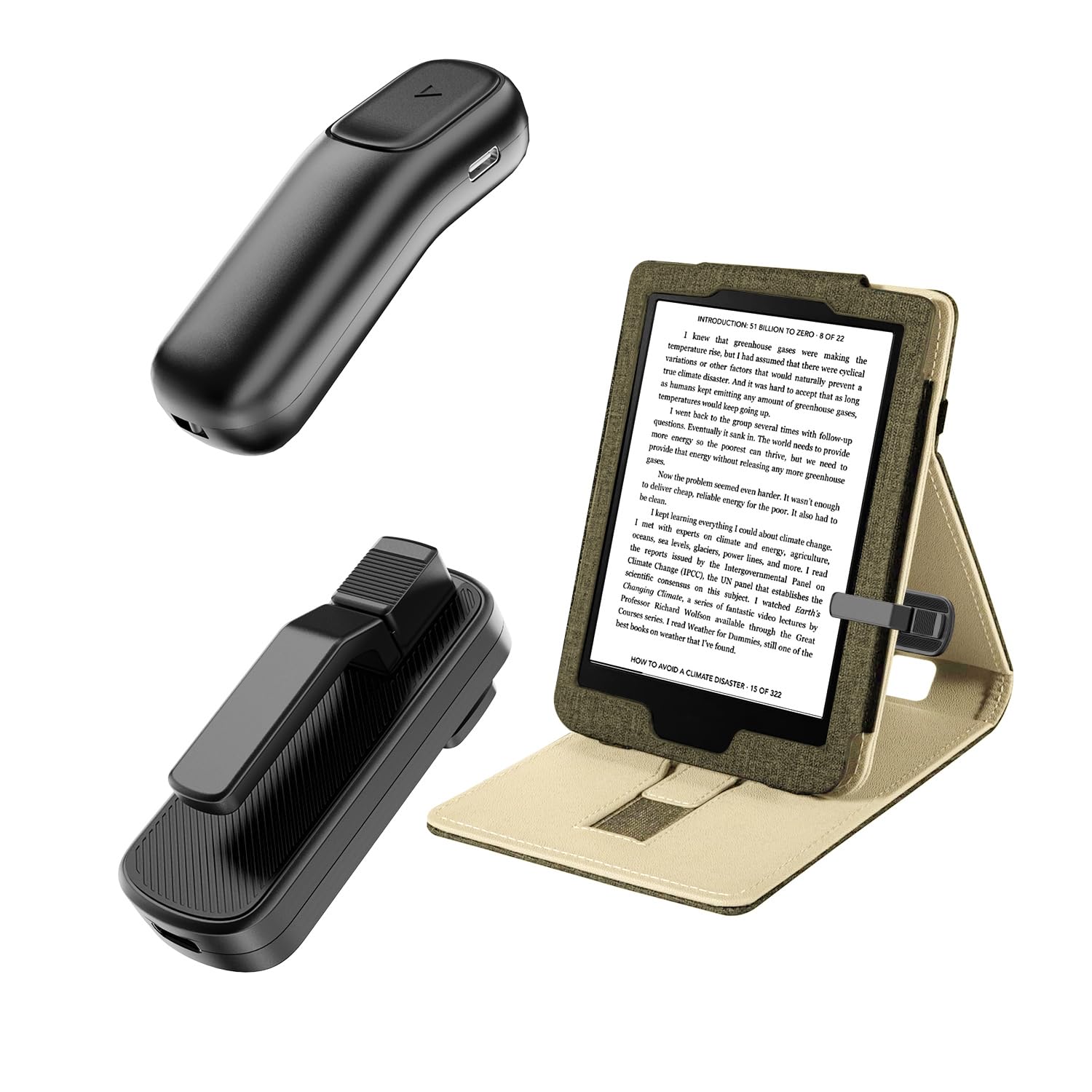 Telecomando per Kindle 2024 del Lettore di Pagine Elettroniche,Progettato per Kindle con Diverse Spessore di Custodie, Compatibile Anche con Smartphone e Tablet.