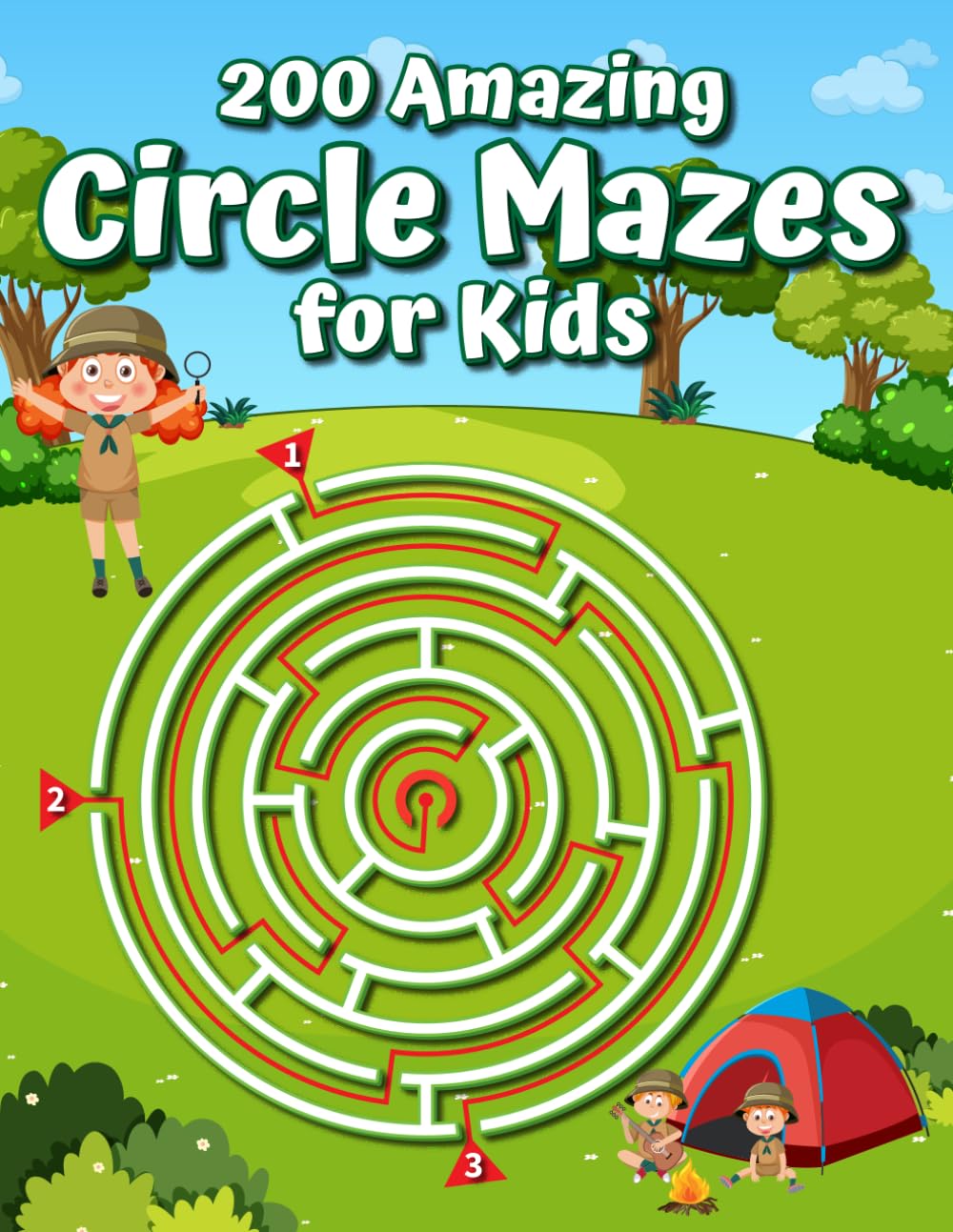 200 Amazing Circle Mazes for Kids