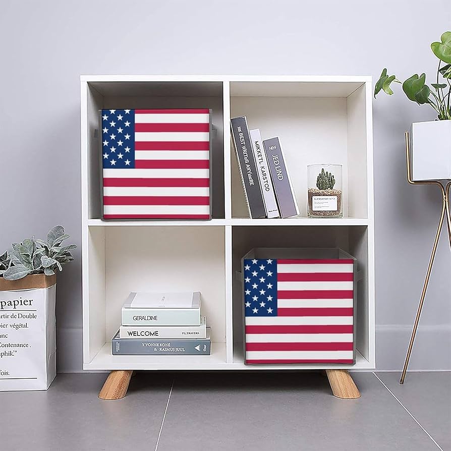 アメリカン　ヴィンテージ　家具　アメリカ国旗　星条旗　トランク　ボックス 4002283-01.jpg