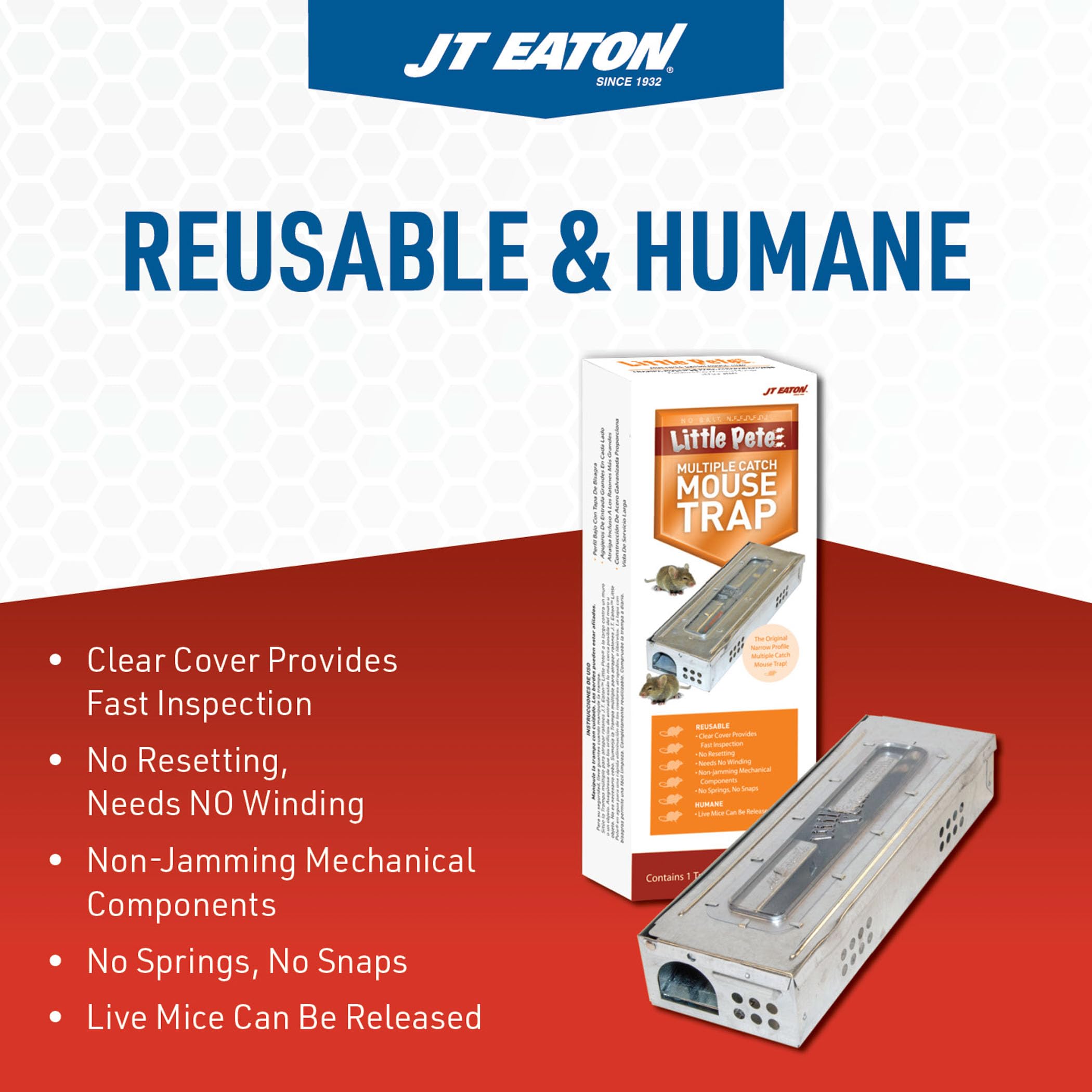 Amazon.com : J T Eaton JT Eaton 428CL Mouse Trap with Clear