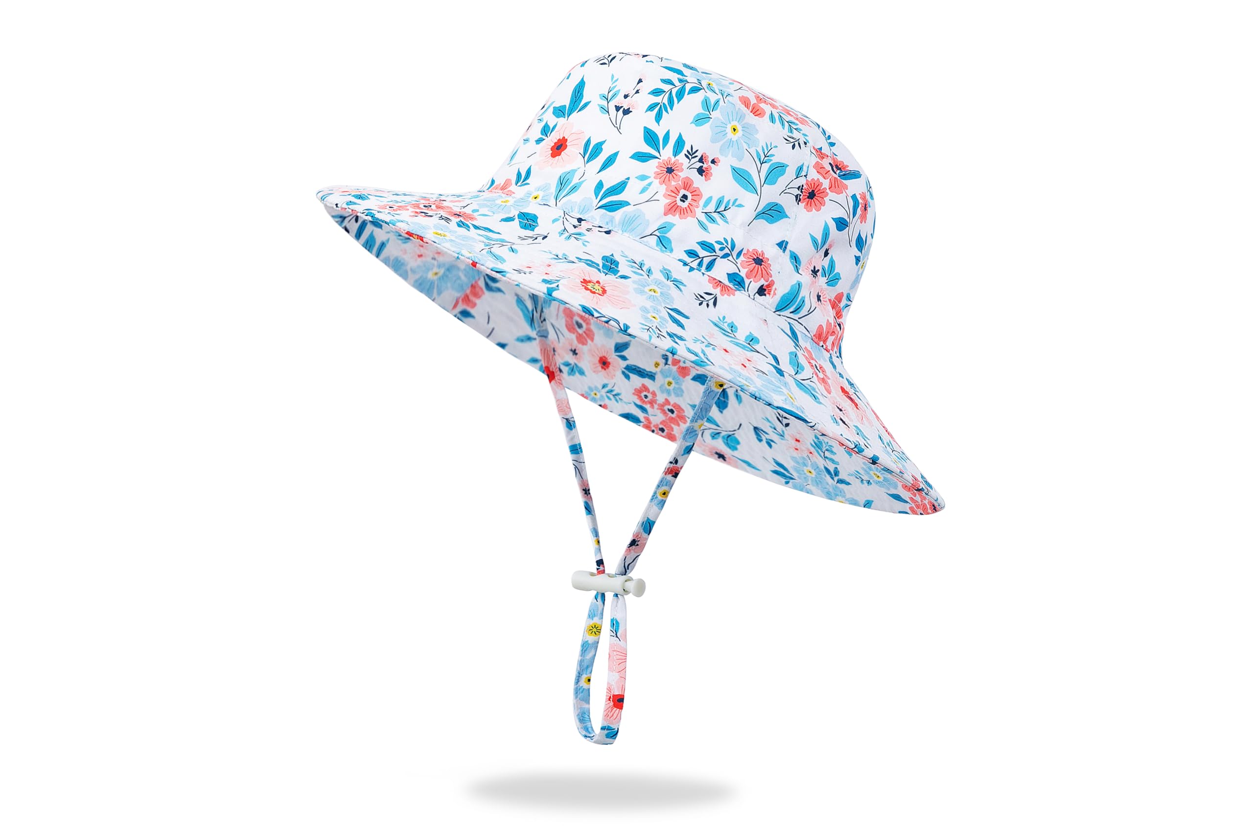 Sombrero de sol para bebé, sombrero de ala ancha, sombreros de playa para niños, protección solar UPF 50+ para niños y niñas — view 7