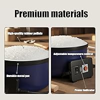 Vista 5 de Olla eléctrica de pegamento para manualidades con pellets de 1 libra, temperatura ajustable de 225-400 °F, olla caliente de 5.4 fl oz, diámetro