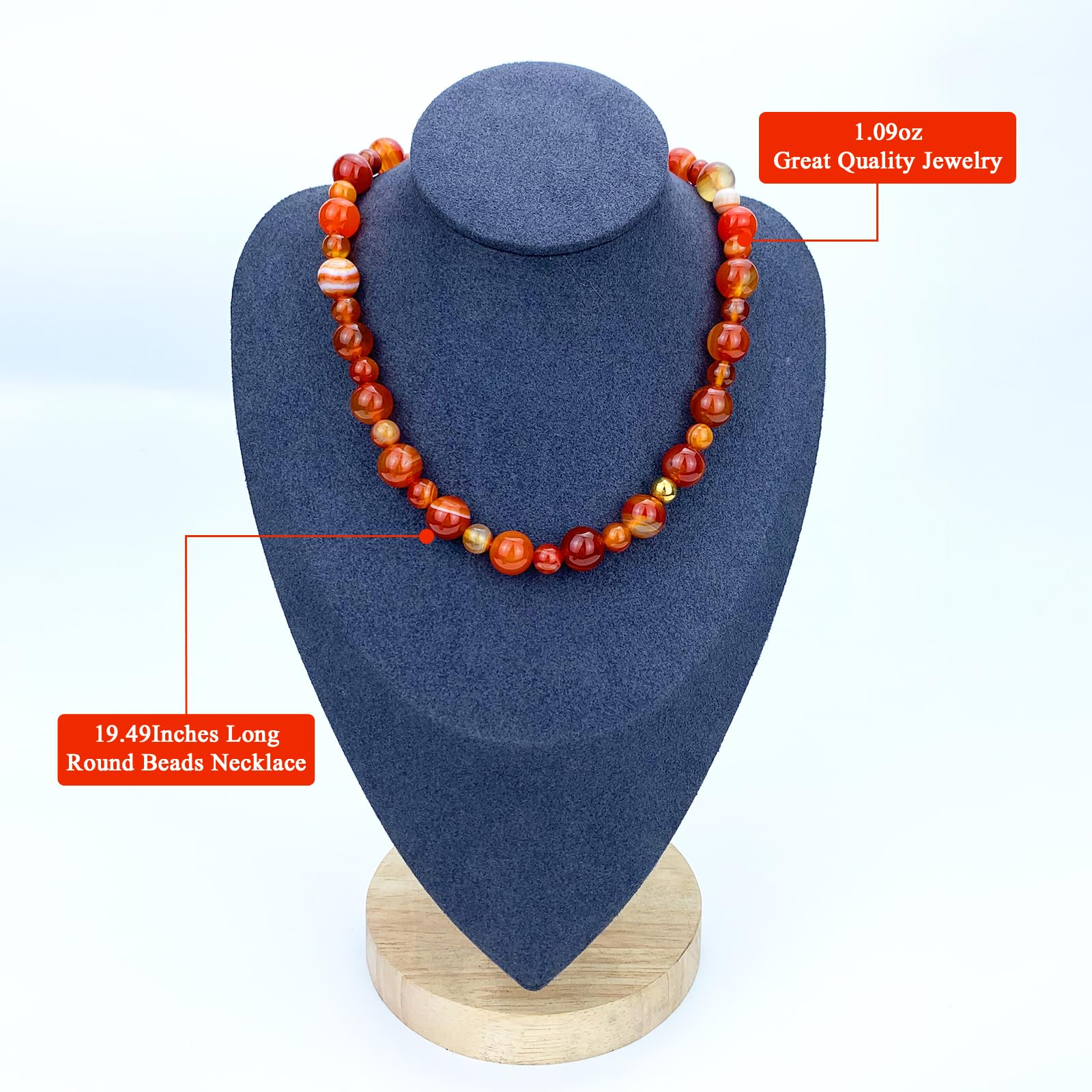 Pietra preziosa con perline da donna, girocollo con perline in pietra naturale colorata Boho, gioielli da spiaggia estivi, regalo per donne