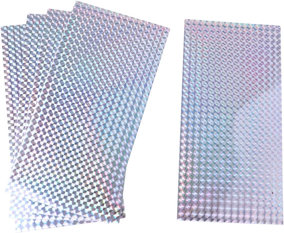 Leeadwaey 5 Pcs Bright Fishing Lure Tape Sticker Holographic Adhesive