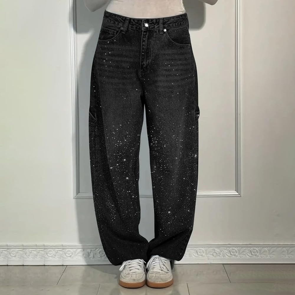 【jimwag】　Heart pocket denim pants BLACK 71qYaAZtW+L._UY350_.jpg